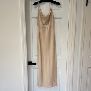 BHLDN Nude/Beige Slip Maxi Dress